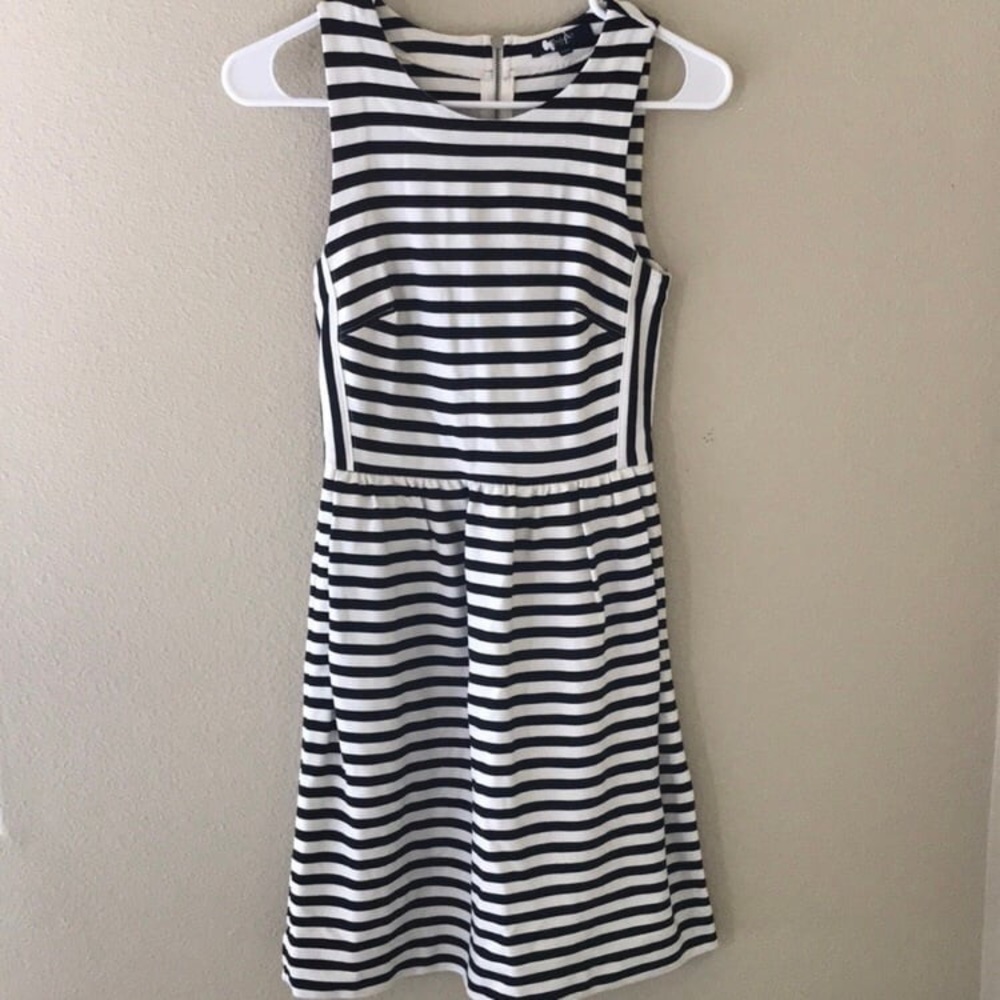 Madewell Striped A-Line Dress
